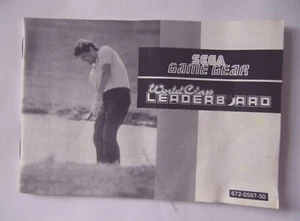 48062 Instruction Booklet - World Class Leaderboard - Sega Game Gear () 672-0597 - Bild 1 von 1