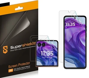 2X Protector de pantalla transparente Supershieldz para Motorola Razr Plus 2024 (TPU) - Imagen 1 de 2