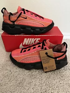 Nike W Flyknit Bloom Hot Punch Red Stardust Dark Gray Black FD2149-600 Size 8 - Picture 1 of 9