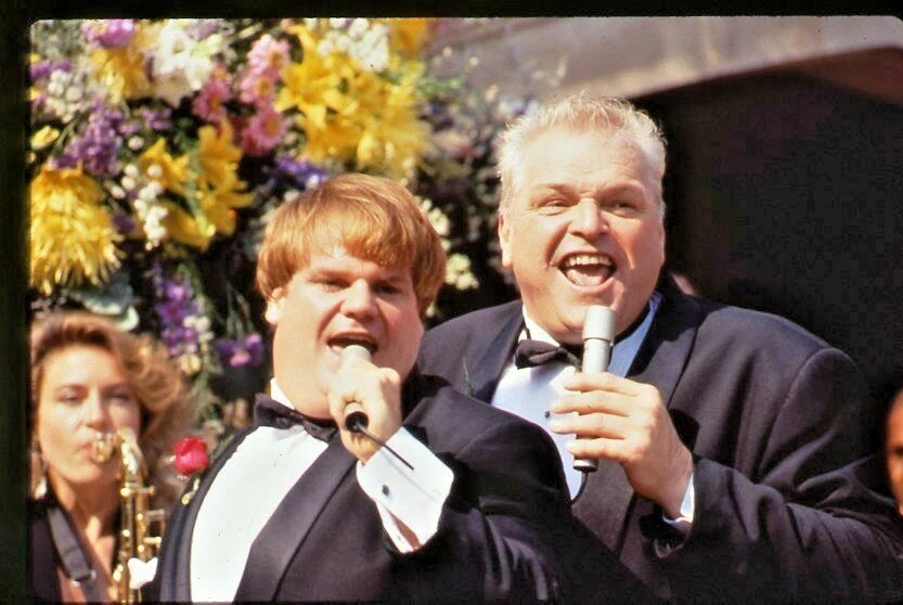 TOMMY BOY CAST CHRIS FARLEY David Spade Brian Dennehy Bo Derek DIAPOSITIVA 1 Foto 1 de 1