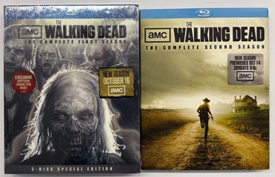 AMC "The Walking Dead" The Complete Seasons 1&2 (Brand New)Blu-ray - Image 1 of 3