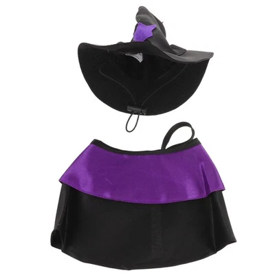  1 Set Disfraz de Gato Vampiro: Perro Bruja Sombrero y Capa Disfraz de Halloween - Mágico Foto 1 de 4