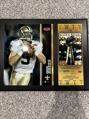 Imagen de boleto del Super Bowl de Drew Brees Foto 1 de 2