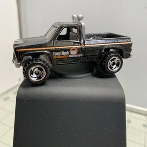 1977 HOT WHEELS 70'S CHEVY TONY & NOAH CONSTRUCTION BLACK 2 3/4" PICKUP TRUCK - Picture 1 of 5
