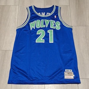 Mitchell and Ness Minnesota Timberwolves Kevin Garnett Jersey 52 RARE - Picture 1 of 8