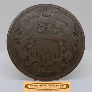 1870 Two-Cent Piece, 2 Cents Piece - #C53117NQ - Picture 1 of 2