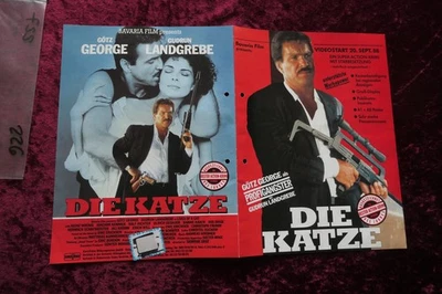 Götz George...DIE KATZE...Falt-Info-Poster 1988 - Bild 1 von 2