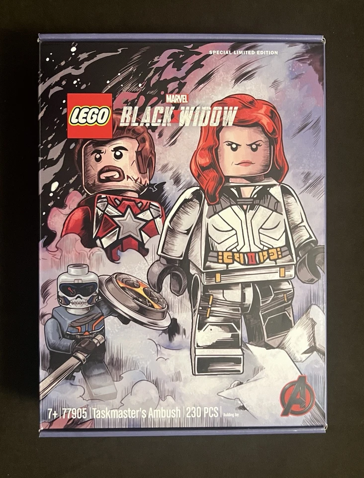 DAMAGED BOX LEGO Marvel Black Widow Taskmaster’s Ambush 77905 SDCC Exclusive - Image 1 of 4