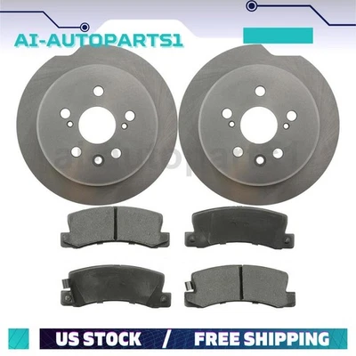 Juego de rotores de freno trasero + pastillas de freno para Toyota Camry 1988 1989 1990 1991 Foto 1 de 4
