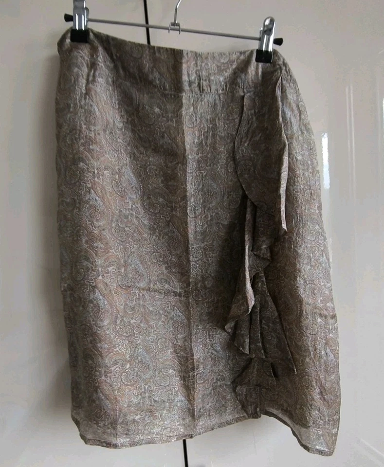 Hermosa falda de seda vintage s'Oliver selección, talla 10  Foto 1 de 4