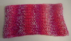 Pink Red White Infinity Scarf One Size Fit Most 30" x 8" OSFM Round Ring Circle - Picture 1 of 4