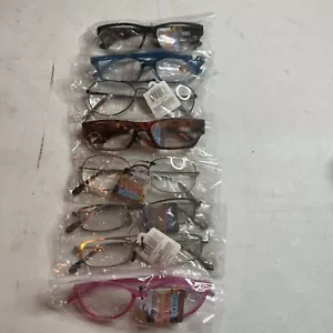 Reading Glasses +2.50 Reading Glasses Metal & Plastic Frame Readers Lot Of 8 - Picture 1 of 9