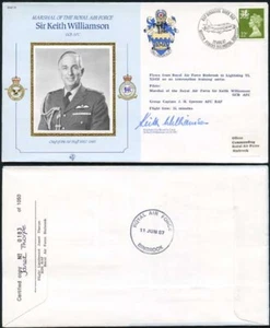 CDM21b MRAF Sir Keith Williamson firmado él mismo - Imagen 1 de 1