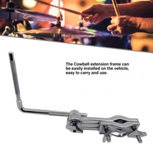 Drum Clamp Metal Cowbell Holder Clamp L-Rod Drum Stand Connecting Bracket Clamp - Picture 1 of 11