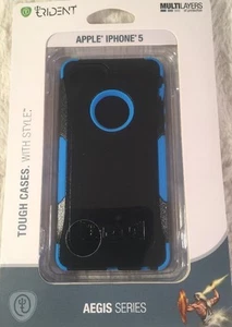 Neu Trident Aegis Serie "SLEEK ARMOR" Schutzhülle iPhone 5 / 5S / 5SE blau schwarz - Bild 1 von 12
