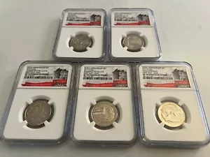 2017-S 225JAHRESTAG NATIONAL PARK VIERTEL SET ""ERSTER TAG ANA"" NGC SP70 E.F. - Bild 1 von 4
