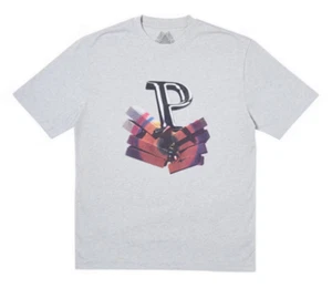 Palace P Smish Logo T-Shirt Tee Shirt Gray Marl 2019 Adult XL New NOS - Picture 1 of 3