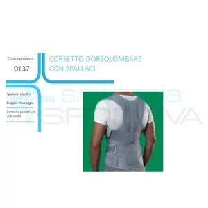 Corsetto dorsolombare con spallacci DrGibaud 0137 - Foto 1 di 3