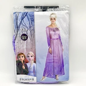Adult Frozen 2 Disney “ELSA” Halloween Costume Long Dress, Size Adult Medium 6-8 - Picture 1 of 11