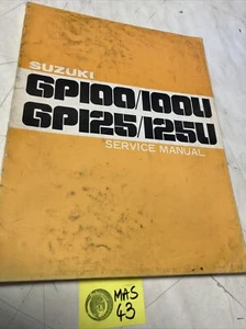 Suzuki GP100 GP125 C 1978 Gp 100 125U Manual Revisión Técnica Moto Taller GB - Imagen 1 de 11