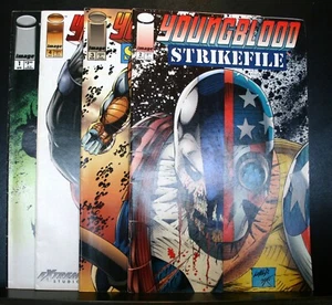 CÓMIC DE 4 IMÁGENES YOUNGBLOOD STRIKEFILE 1,2,3,4 PRIMERA EDICIÓN - Imagen 1 de 9
