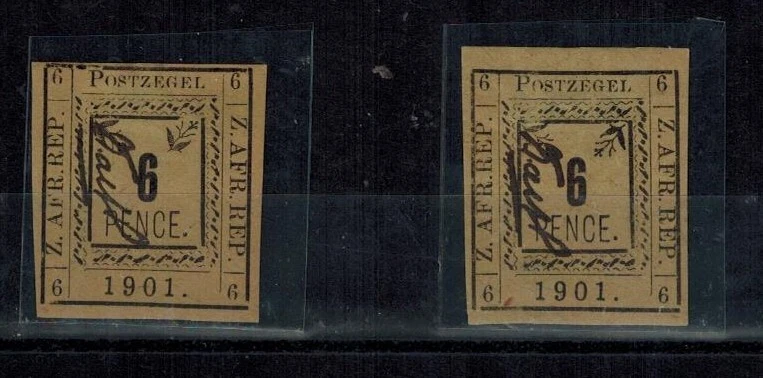 TRANSVAAL Pietersburg 1901 SG 14a 6 pence perfeito estado P2&1 R3/2 PULVERIZADOR DIREITO INVERTIDO - Imagem 1 de 1