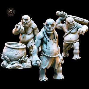 Cooking Trolls (Bert, William, Tom), The Hobbit - 28mm Ideal For Display, MESBG - Picture 1 of 3