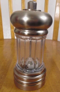 OLDE THOMPSON ACRYLIC PEPPER MILL Carbon Steel Grinder - Picture 1 of 4
