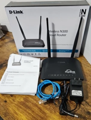 D-Link N300 DIR-605L 300 Mbps 4-Port 10/100 Wireless Router - Complete - Image 1 of 4