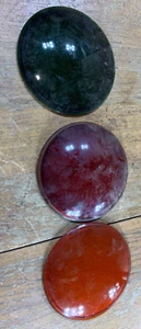Vintage Traffic Light Lenses Set of 3 Kopp Glass?  Green - Amber - Red 4.75” - Picture 1 of 11