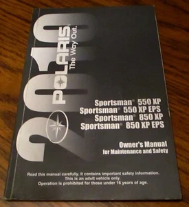 2010 Polaris SPORTSMAN XP 550 850 ATV Owners Operator Manual All Terrain Vehicle - Picture 1 of 7