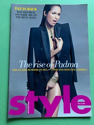 Sunday Times mag STYLE 12-July-2009 Padma Lakshmi Nick Knight Pharrell Williams - Image 1 of 2