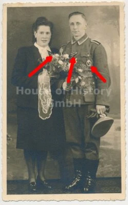 121517, Hochzeitsfoto/Portraitfoto, Unteroffizier, Infanterie-Sturmabzeichen ISA - Bild 1 von 2