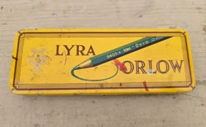 Vintage Werbe Blechdose Lyra Orlow Chromolithographie 50er Jahre - Bild 1 von 3