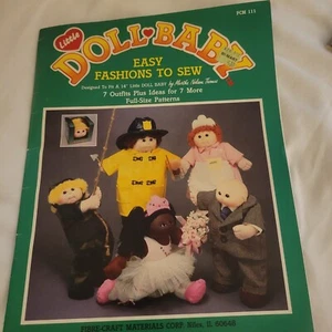 Easy Fashions To Sew For 14" Little Doll-Baby Soft Sculpture Doll - Picture 1 of 11