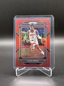 2022-23 Panini Prizm Red Jalen Green 297/299 Houston Rockets #181