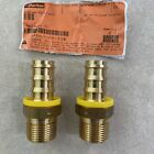 2 Push On Field Attachable Hydraulic Hose Fitting PARKER 30182-12-12B BRASS 3/4