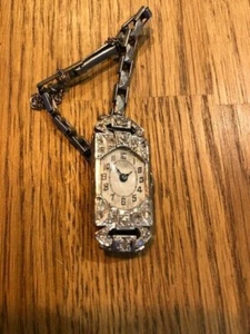 Vintage 1920’s Platinum & Diamond cocktail watch - Picture 1 of 5