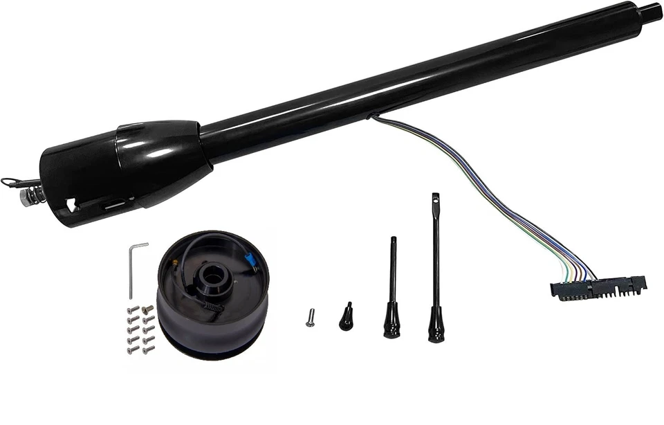 32" BLK Tilt Steering Column Floor Shift For 67 68 69 Pontiac GTO Tempest Lemans — 第 1/4 张图片