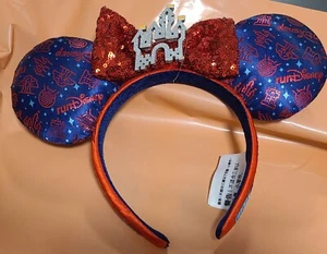 Disney Parks Run Disney 2021 Minnie Ears Headband NWT - Picture 1 of 12