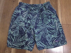 Patagonia 67052 Boy's Blue/Green/White Palm Leafs Print Swim Trunks Sz XXL - Picture 1 of 11