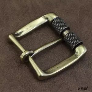 4 cm innen breit Messing Rollschnalle Ersatz für Männer Leder Gürtel Snap On Zum Selbermachen - Bild 1 von 4