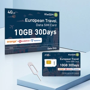 5G 4G LTE International Data SIM Card 10GB 30Days Support 49 Countries & Regions - Picture 1 of 6