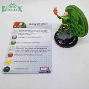 Heroclix Capitán América Set Barón Strucker #053 ¡Figura súper rara con tarjeta! - Imagen 1 de 1
