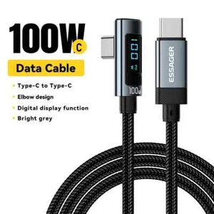 Cable Cargador 100W USB C Tipo C a Tipo C Cable Carga Rápida PD para Macbook - Imagen 1 de 9