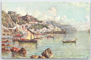 Vintage Amalfi Coast Italy Coastal View Postcard by G. Carelli - Picture 1 of 2