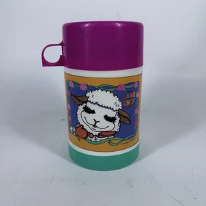 Vintage 1993 SHARI LEWIS Lamb Chop & Friends Plastic Thermos Rare HTF - Picture 1 of 13