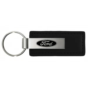 , INC. Officially Licensed Leather Key Chain for Ford (Black) - Picture 1 of 3
