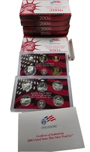 2006 US Mint SILVER Proof 10-Coin Set w/ Box & COA - Picture 1 of 1