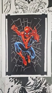 Comic Art 8x11 Spiderman Print. - Picture 1 of 1